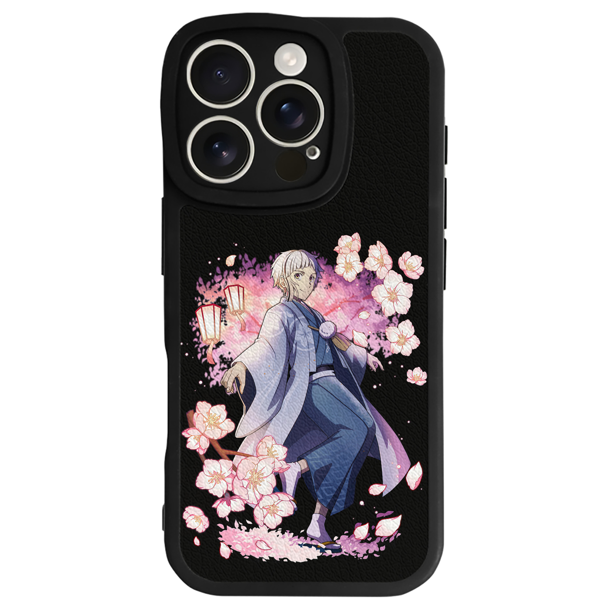 （画像用） 文豪ストレイドッグス Bungo Stray Dogs 【iPhone 16シリーズ対応】シリコンスマホケース（レザー調） 材質：シリコン